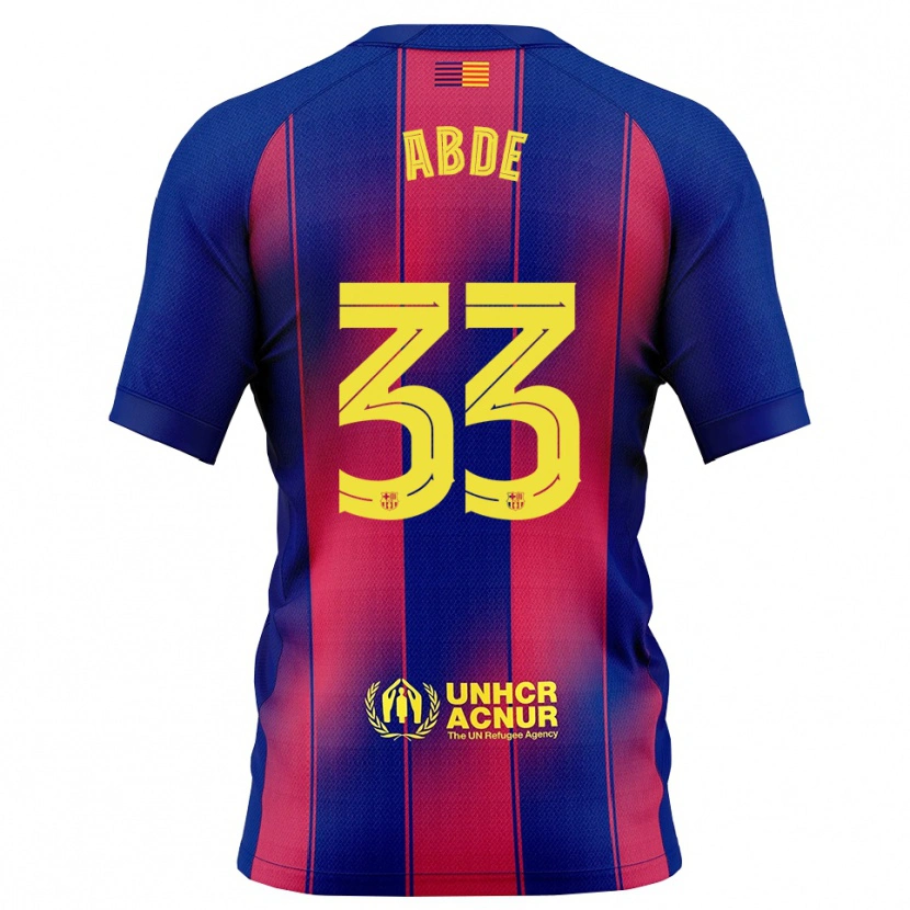 Danxen Men Ez Abde #33 Blue Red Home Jersey 2025/26 T-Shirt