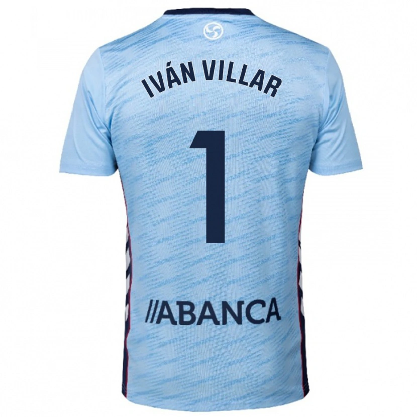 Danxen Men Iván Villar #1 Sky Blue Red Home Jersey 2025/26 T-Shirt