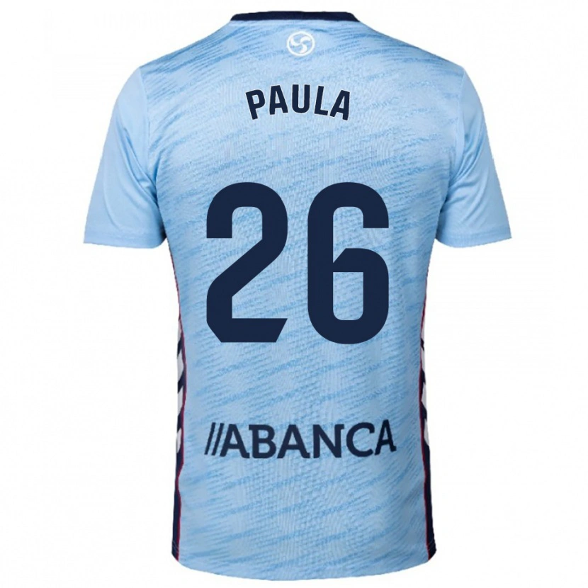 Danxen Men Paula Rodríguez #26 Sky Blue Red Home Jersey 2025/26 T-Shirt