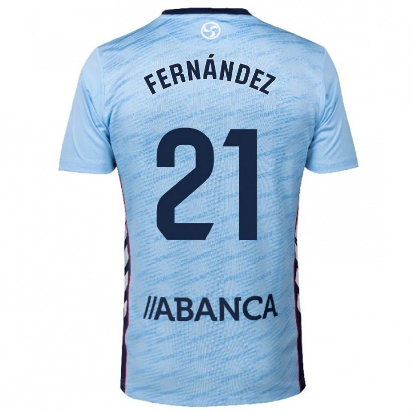 Danxen Men Manu Fernández #21 Sky Blue Red Home Jersey 2025/26 T-Shirt