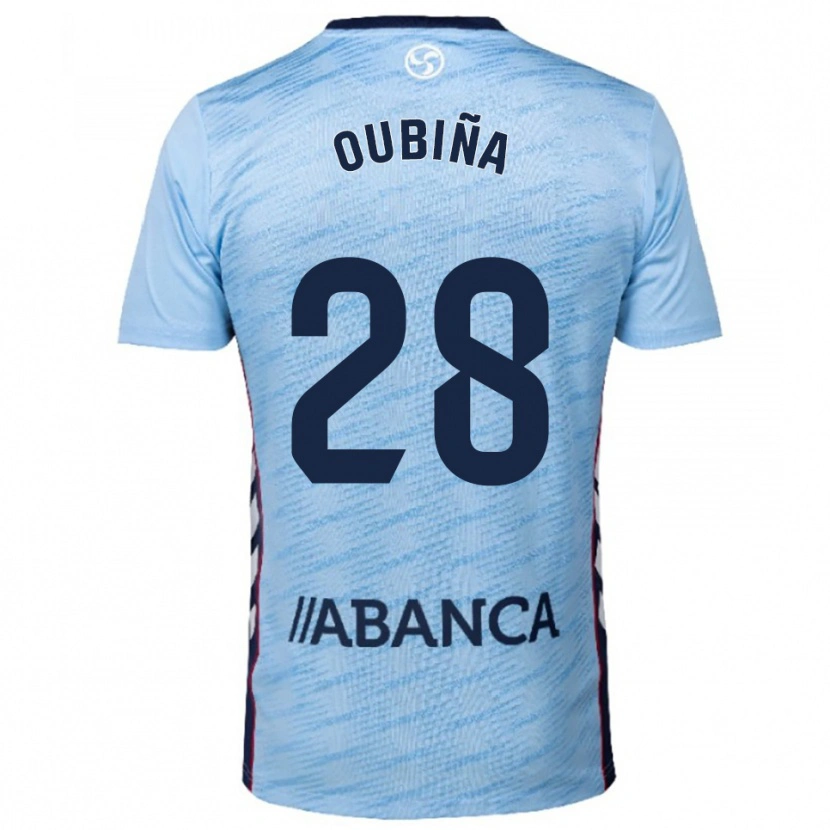 Danxen Men Jimena Oubiña #28 Sky Blue Red Home Jersey 2025/26 T-Shirt