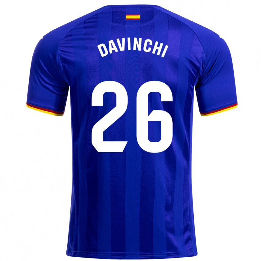 Danxen Men Davinchi #26 Blue Red Yellow Home Jersey 2025/26 T-Shirt