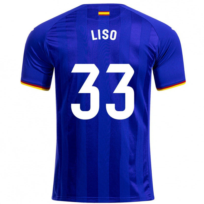 Danxen Men Adrián Liso #33 Blue Red Yellow Home Jersey 2025/26 T-Shirt