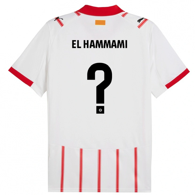 Danxen Men Ayoub El Hammami #0 White Red Home Jersey 2025/26 T-Shirt