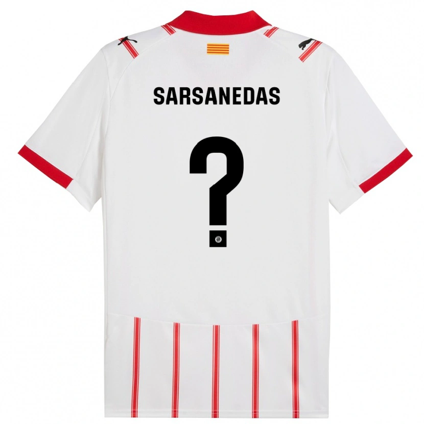 Danxen Men Joao Sarsanedas #0 White Red Home Jersey 2025/26 T-Shirt