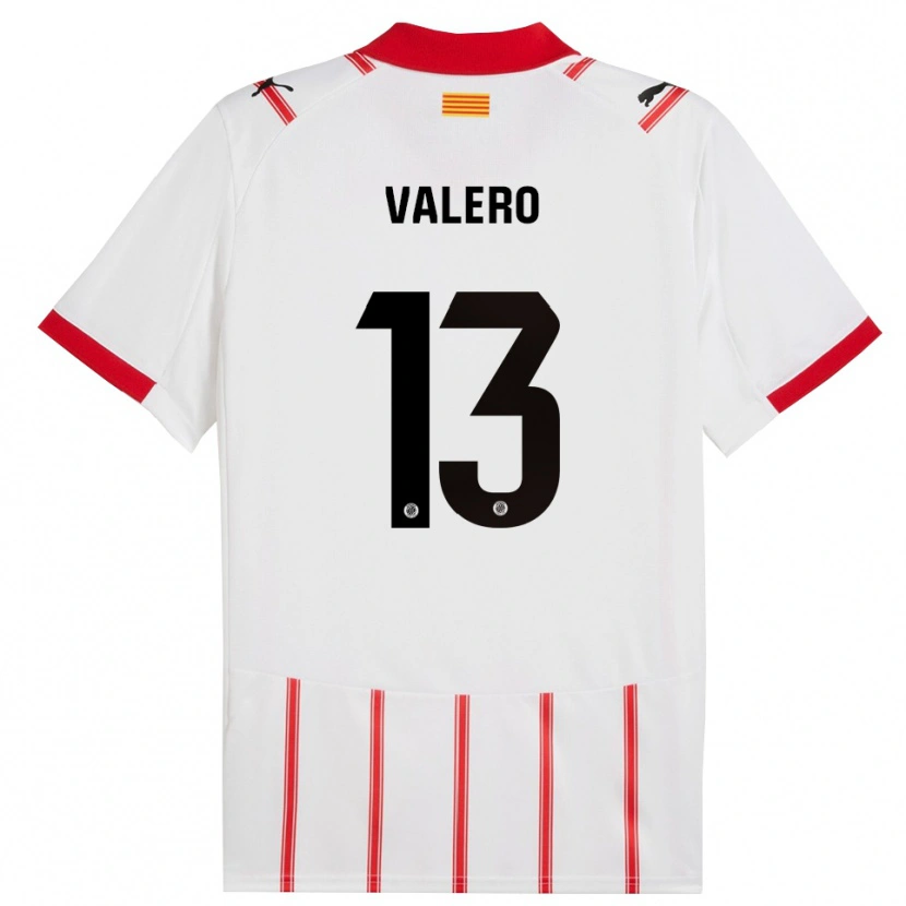 Danxen Men Eliana Valero #13 White Red Home Jersey 2025/26 T-Shirt