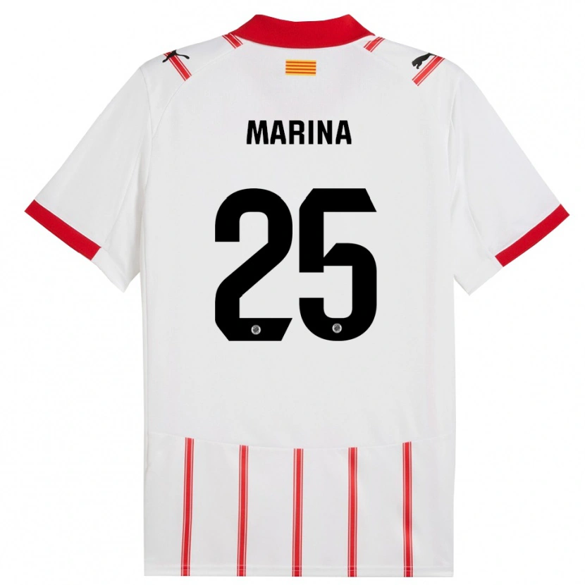 Danxen Men Sergi Marina #25 White Red Home Jersey 2025/26 T-Shirt