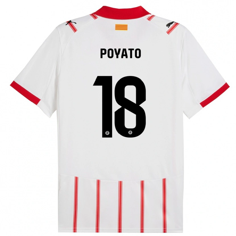Danxen Men Marina Poyato #18 White Red Home Jersey 2025/26 T-Shirt