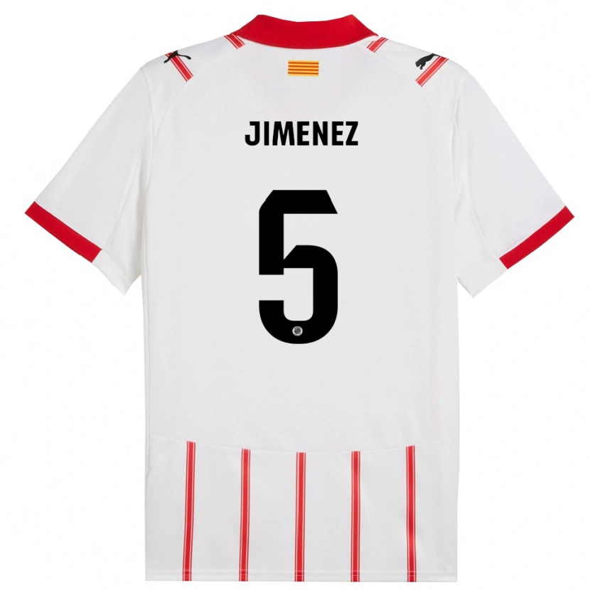 Danxen Men Ángela Jiménez #5 White Red Home Jersey 2025/26 T-Shirt