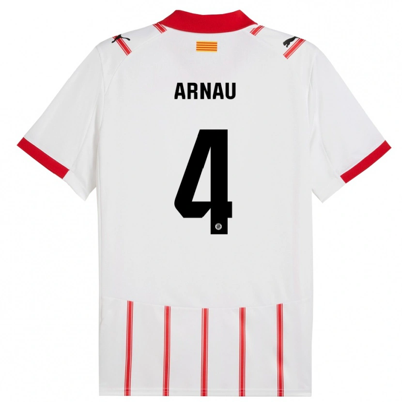 Danxen Men Arnau Martínez #4 White Red Home Jersey 2025/26 T-Shirt