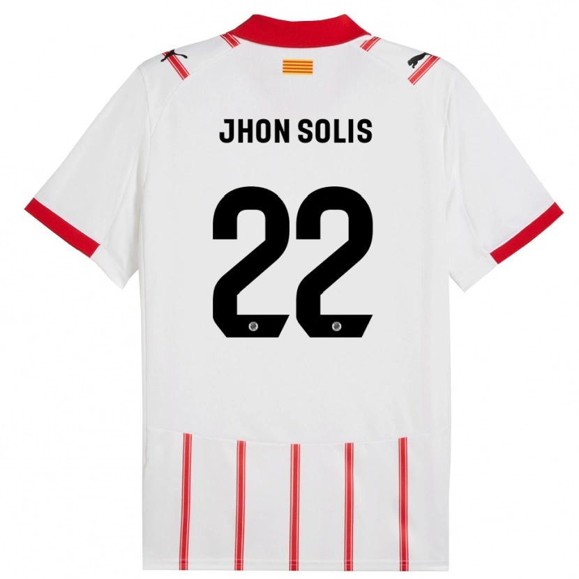 Danxen Men Jhon Solís #22 White Red Home Jersey 2025/26 T-Shirt