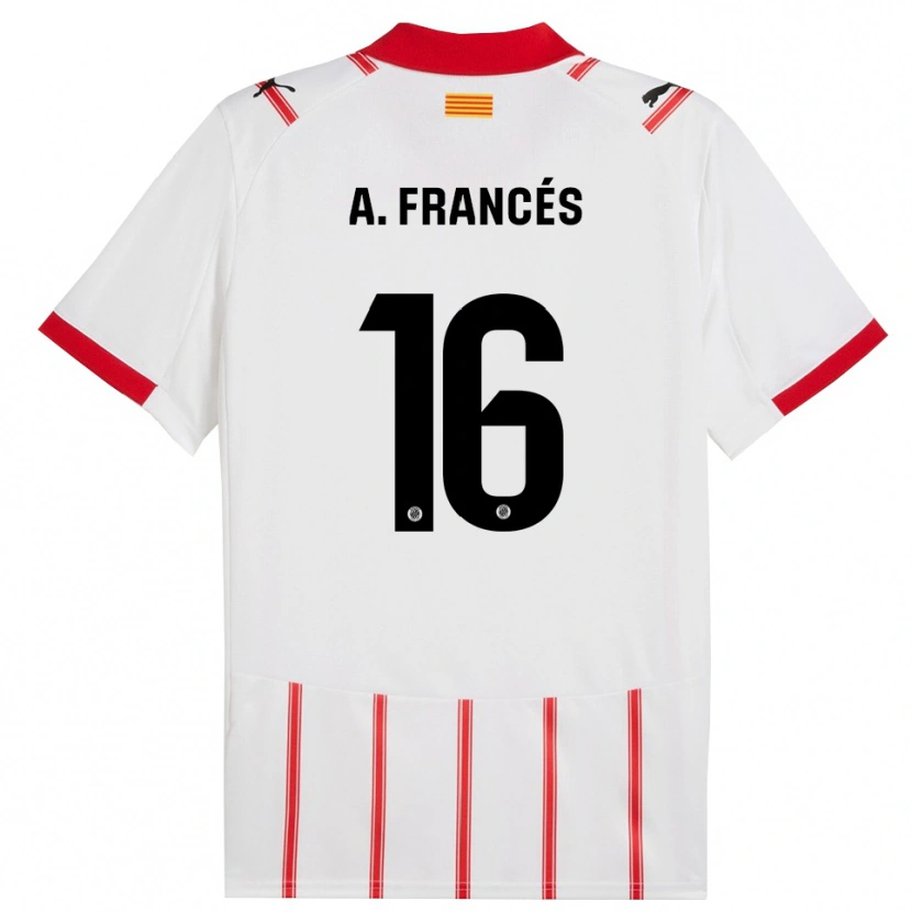 Danxen Men Alejandro Francés #16 White Red Home Jersey 2025/26 T-Shirt