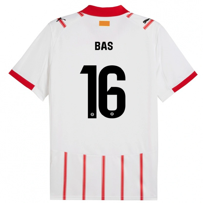 Danxen Men Jordi Bas #16 White Red Home Jersey 2025/26 T-Shirt