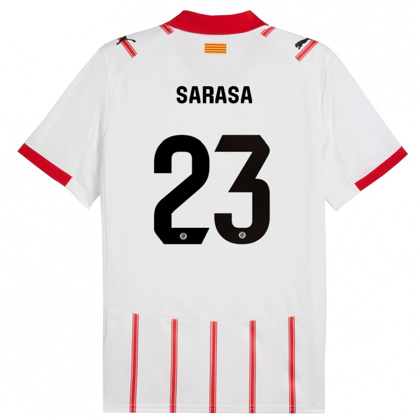 Danxen Men Javi Sarasa #23 White Red Home Jersey 2025/26 T-Shirt