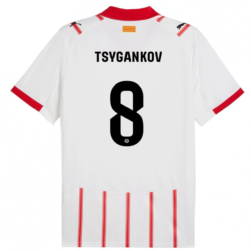 Danxen Men Viktor Tsygankov #8 White Red Home Jersey 2025/26 T-Shirt
