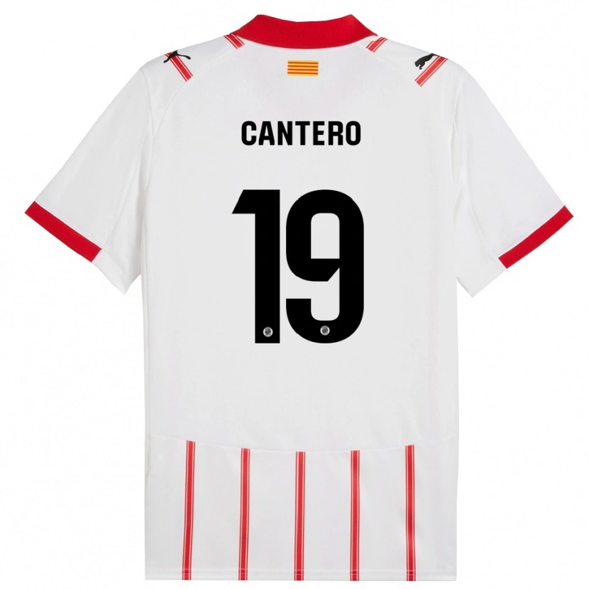 Danxen Men Adrian Cantero #19 White Red Home Jersey 2025/26 T-Shirt