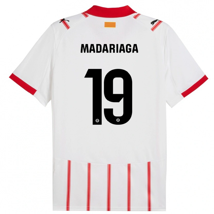 Danxen Men Génesis Madariaga #19 White Red Home Jersey 2025/26 T-Shirt