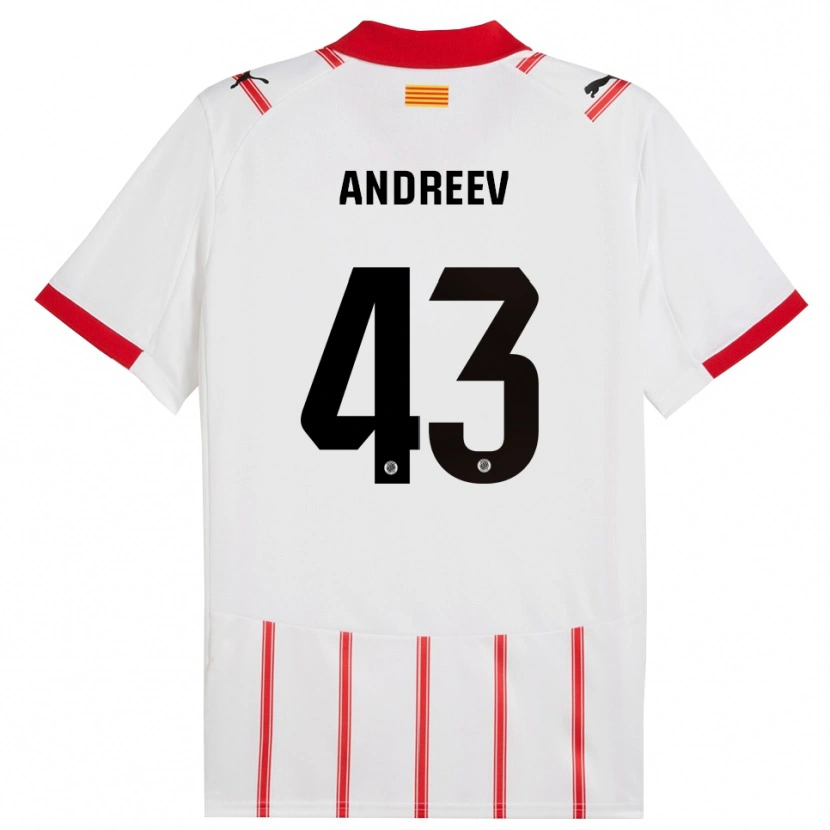 Danxen Men Aleksandar Andreev #43 White Red Home Jersey 2025/26 T-Shirt