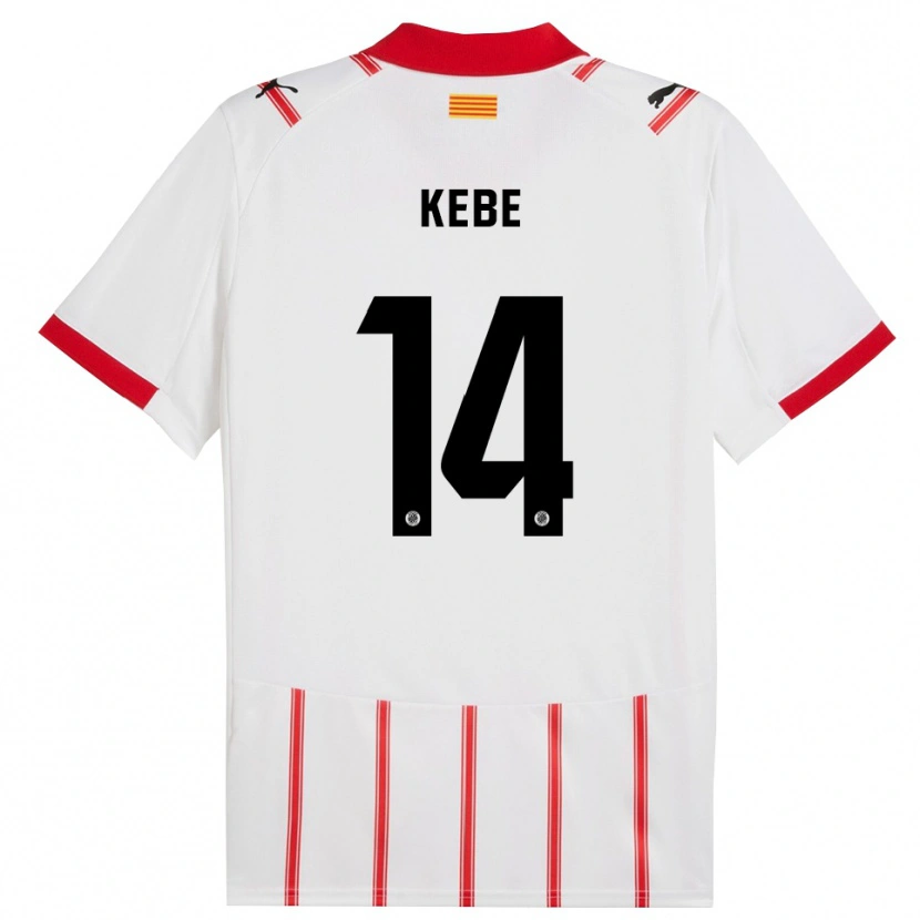 Danxen Men Moussa Kébé #14 White Red Home Jersey 2025/26 T-Shirt