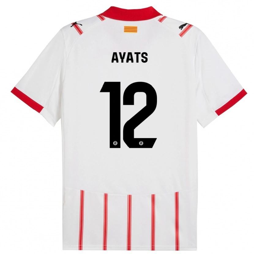 Danxen Men Mònica Ayats #12 White Red Home Jersey 2025/26 T-Shirt