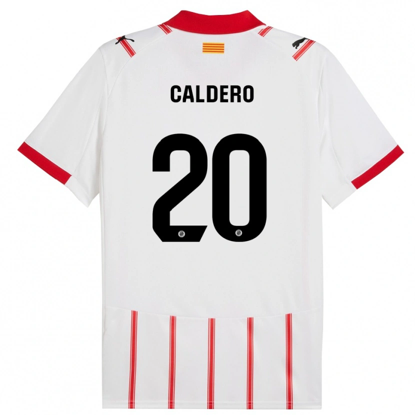 Danxen Men Nil Calderó #20 White Red Home Jersey 2025/26 T-Shirt