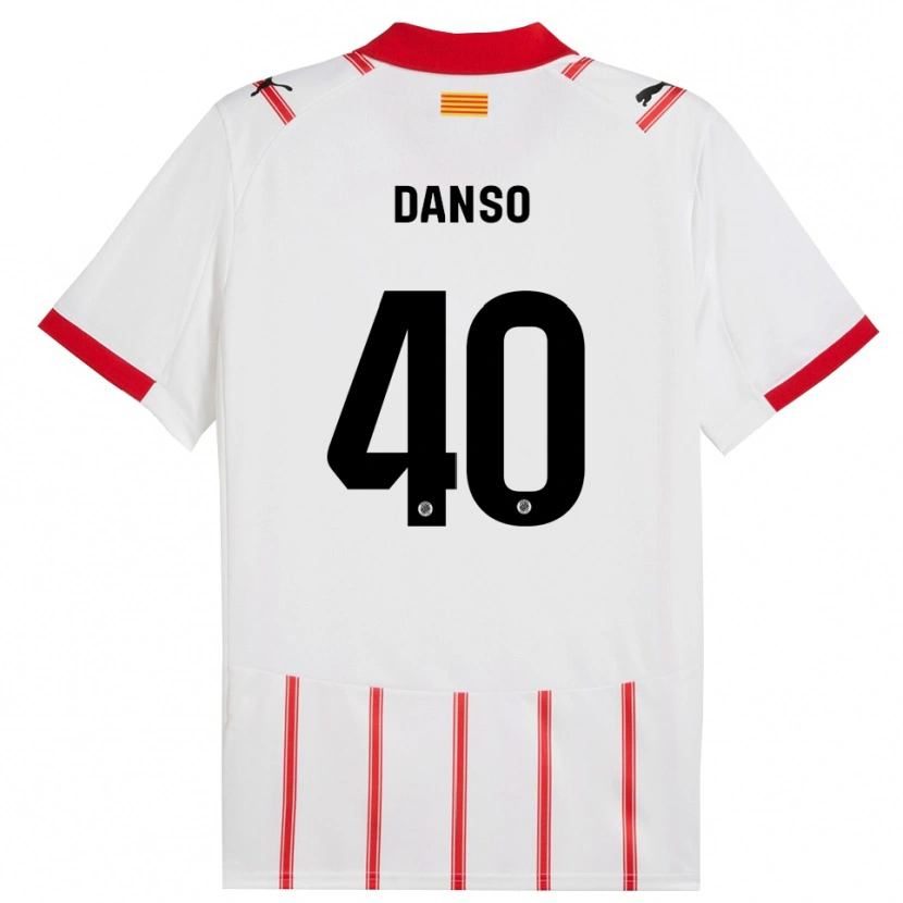 Danxen Men Jordi Danso #40 White Red Home Jersey 2025/26 T-Shirt