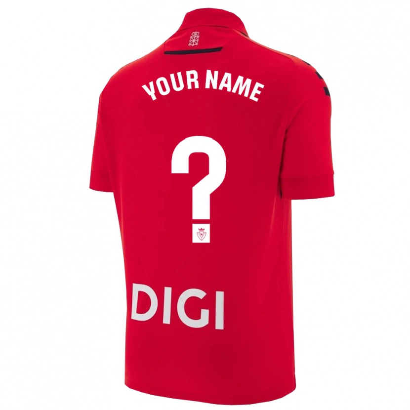 Danxen Men Your Name #0 Red Black Home Jersey 2025/26 T-Shirt