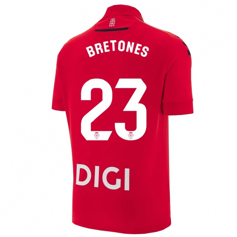 Danxen Men Abel Bretones #23 Red Black Home Jersey 2025/26 T-Shirt