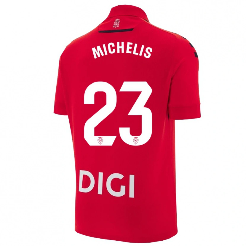 Danxen Men Nikolaos Michelis #23 Red Black Home Jersey 2025/26 T-Shirt