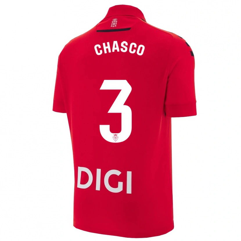 Danxen Men Raúl Chasco #3 Red Black Home Jersey 2025/26 T-Shirt