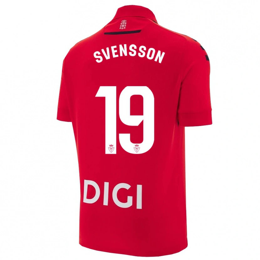 Danxen Men Max Svensson #19 Red Black Home Jersey 2025/26 T-Shirt