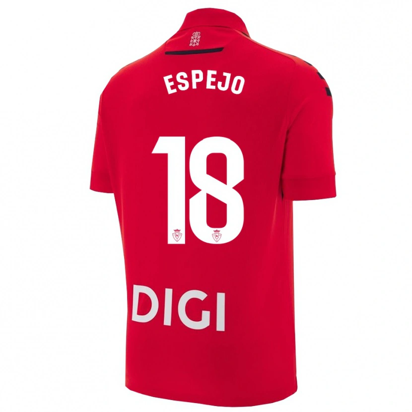 Danxen Men Diego Espejo #18 Red Black Home Jersey 2025/26 T-Shirt
