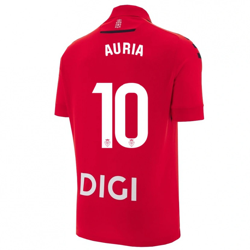 Danxen Men Miguel Auría #10 Red Black Home Jersey 2025/26 T-Shirt