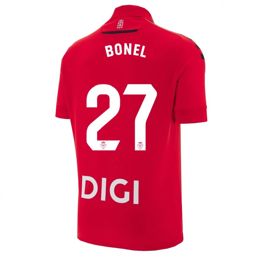 Danxen Men Aimar Bonel #27 Red Black Home Jersey 2025/26 T-Shirt