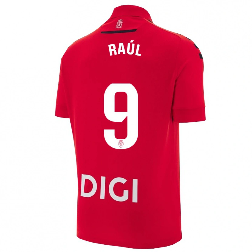 Danxen Men Raúl García #9 Red Black Home Jersey 2025/26 T-Shirt