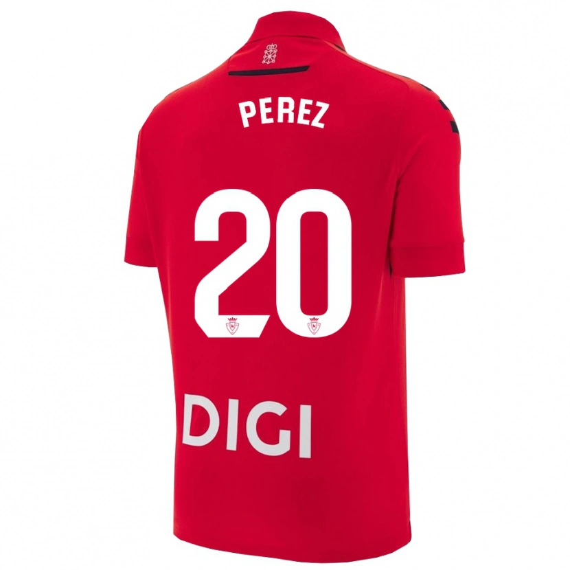 Danxen Men Bruno Pérez #20 Red Black Home Jersey 2025/26 T-Shirt