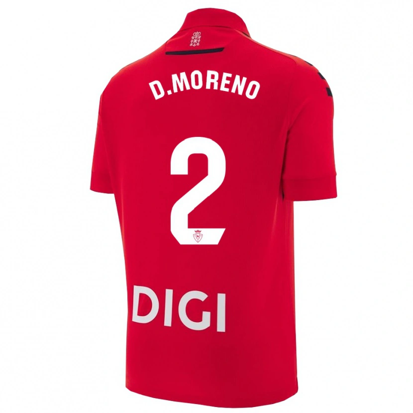 Danxen Men Diego Moreno #2 Red Black Home Jersey 2025/26 T-Shirt