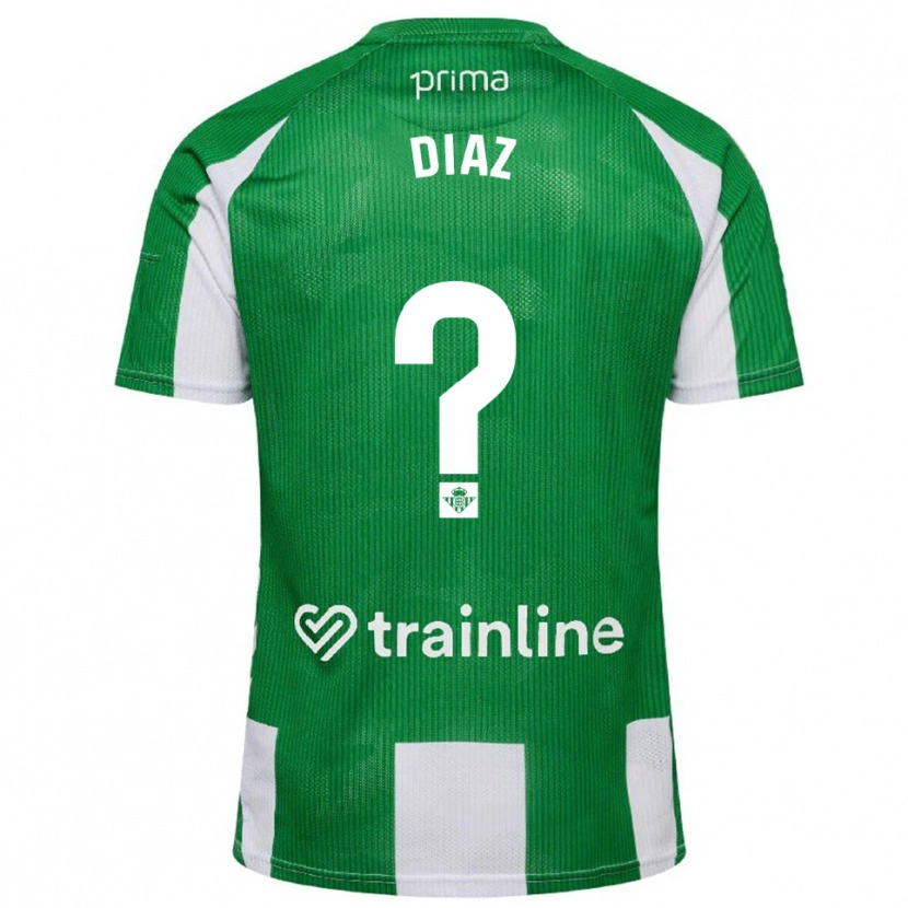 Danxen Men Ismael Díaz #0 Green White Home Jersey 2025/26 T-Shirt