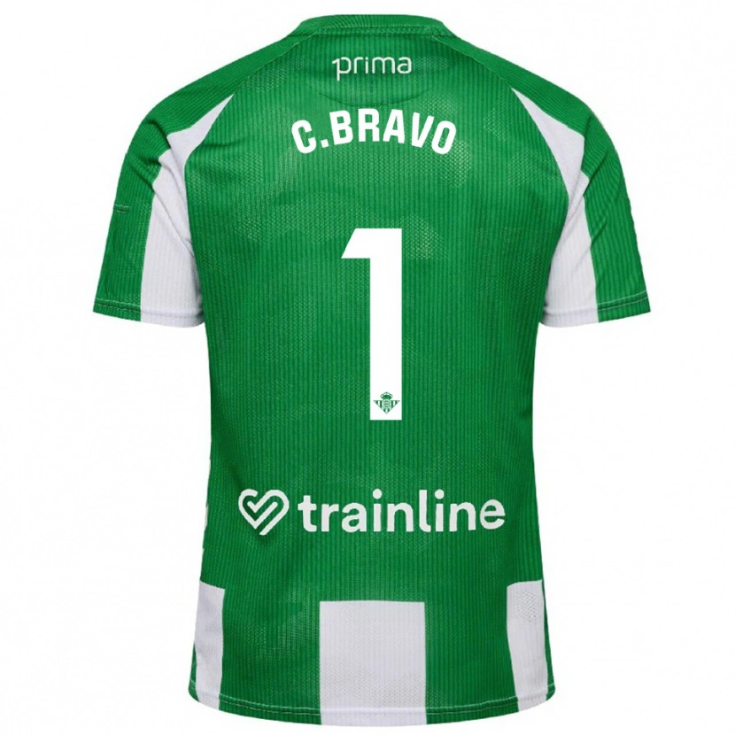 Danxen Men Claudio Bravo #1 Green White Home Jersey 2025/26 T-Shirt
