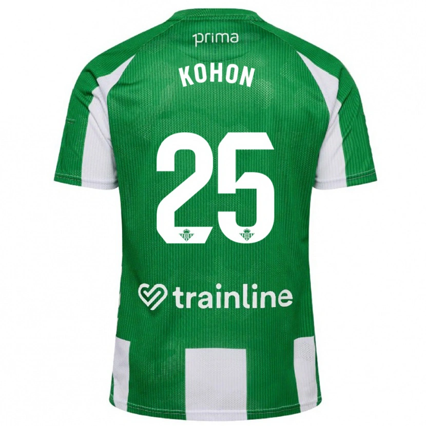 Danxen Men Rudy Kohon #25 Green White Home Jersey 2025/26 T-Shirt