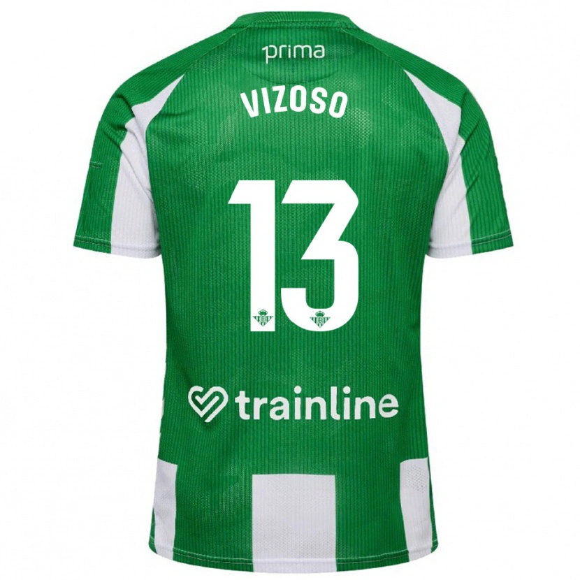 Danxen Men Paula Vizoso #13 Green White Home Jersey 2025/26 T-Shirt