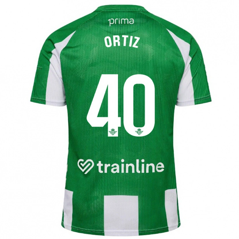 Danxen Men Ángel Ortiz #40 Green White Home Jersey 2025/26 T-Shirt