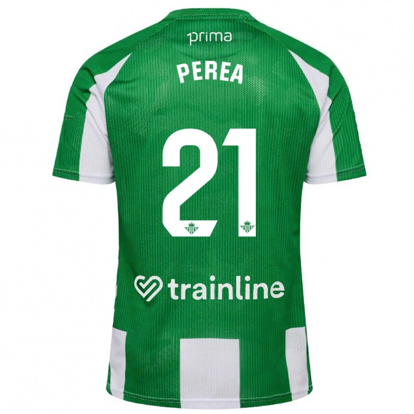 Danxen Men Paula Perea #21 Green White Home Jersey 2025/26 T-Shirt