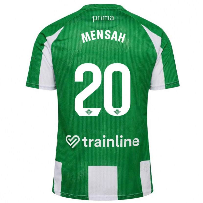 Danxen Men Mawuli Mensah #20 Green White Home Jersey 2025/26 T-Shirt