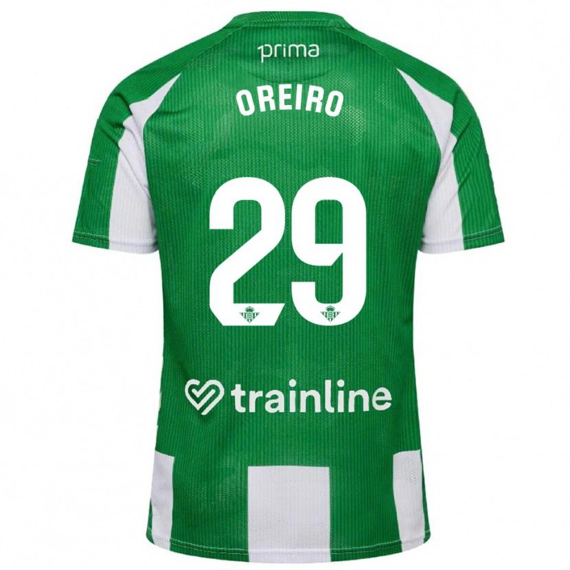 Danxen Men Jorge Oreiro #29 Green White Home Jersey 2025/26 T-Shirt