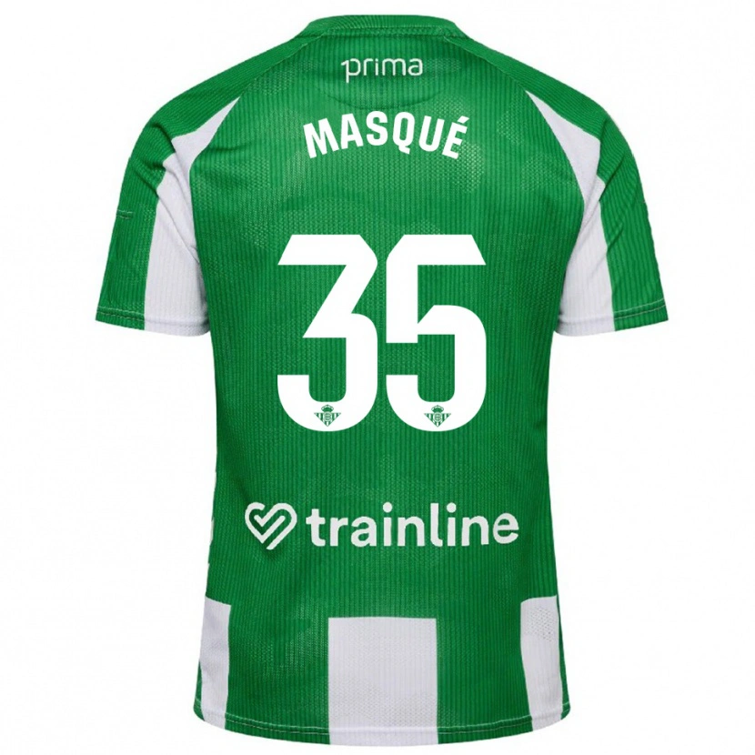Danxen Men Òscar Masqué #35 Green White Home Jersey 2025/26 T-Shirt