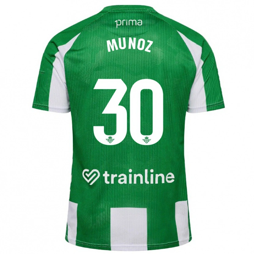 Danxen Men Blanca Muñoz #30 Green White Home Jersey 2025/26 T-Shirt