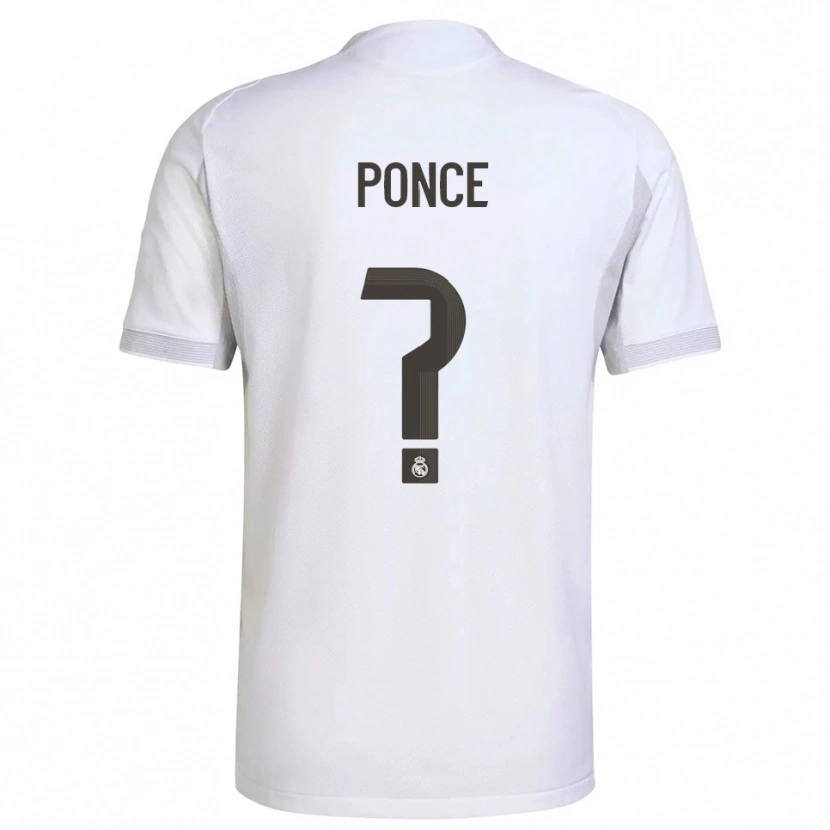 Danxen Men Guille Ponce #0 White Yellow Home Jersey 2025/26 T-Shirt
