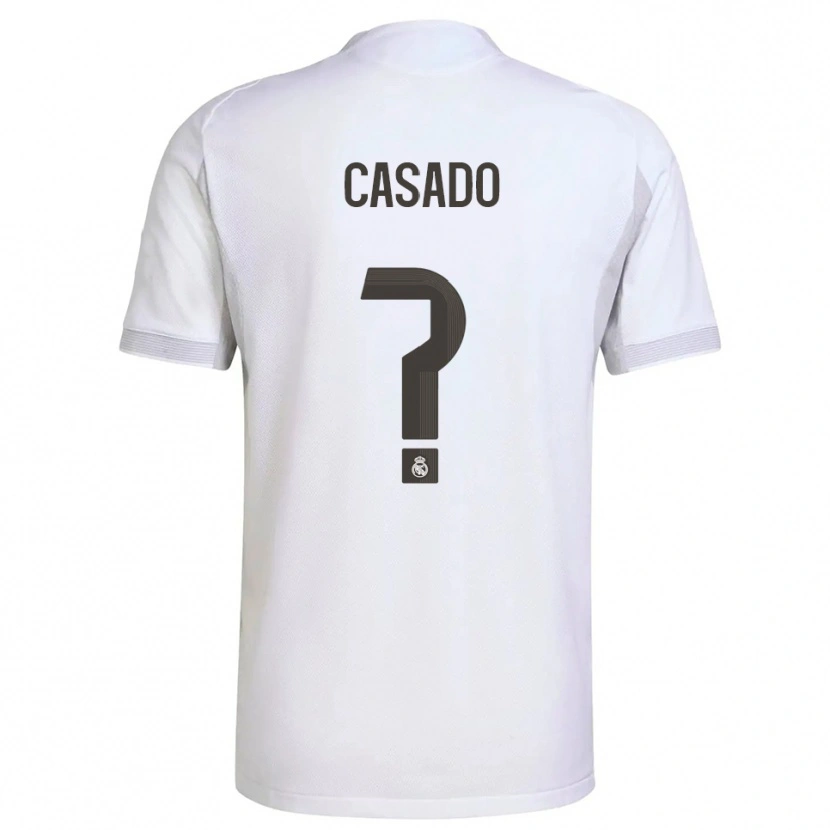 Danxen Men Juan Casado #0 White Yellow Home Jersey 2025/26 T-Shirt
