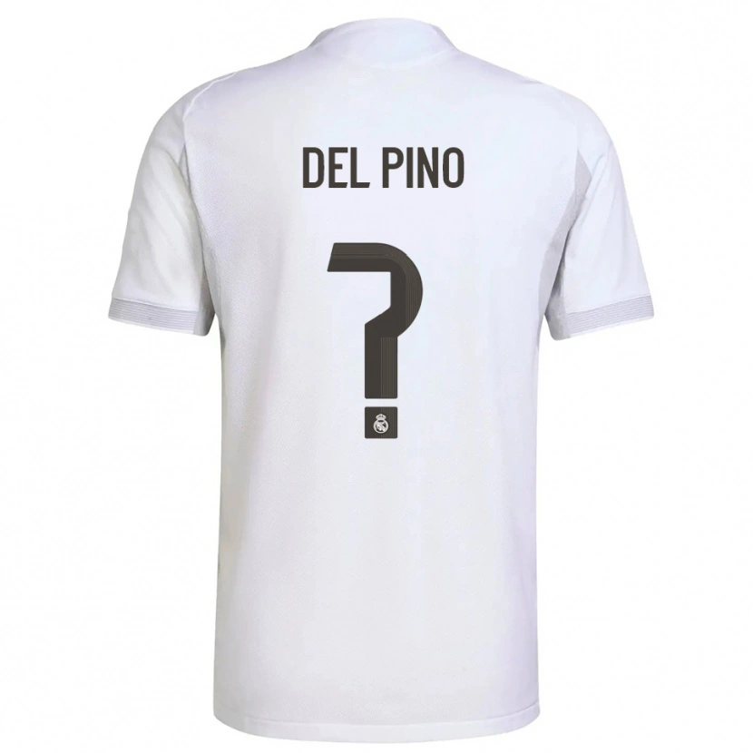 Danxen Men Santiago Del Pino #0 White Yellow Home Jersey 2025/26 T-Shirt